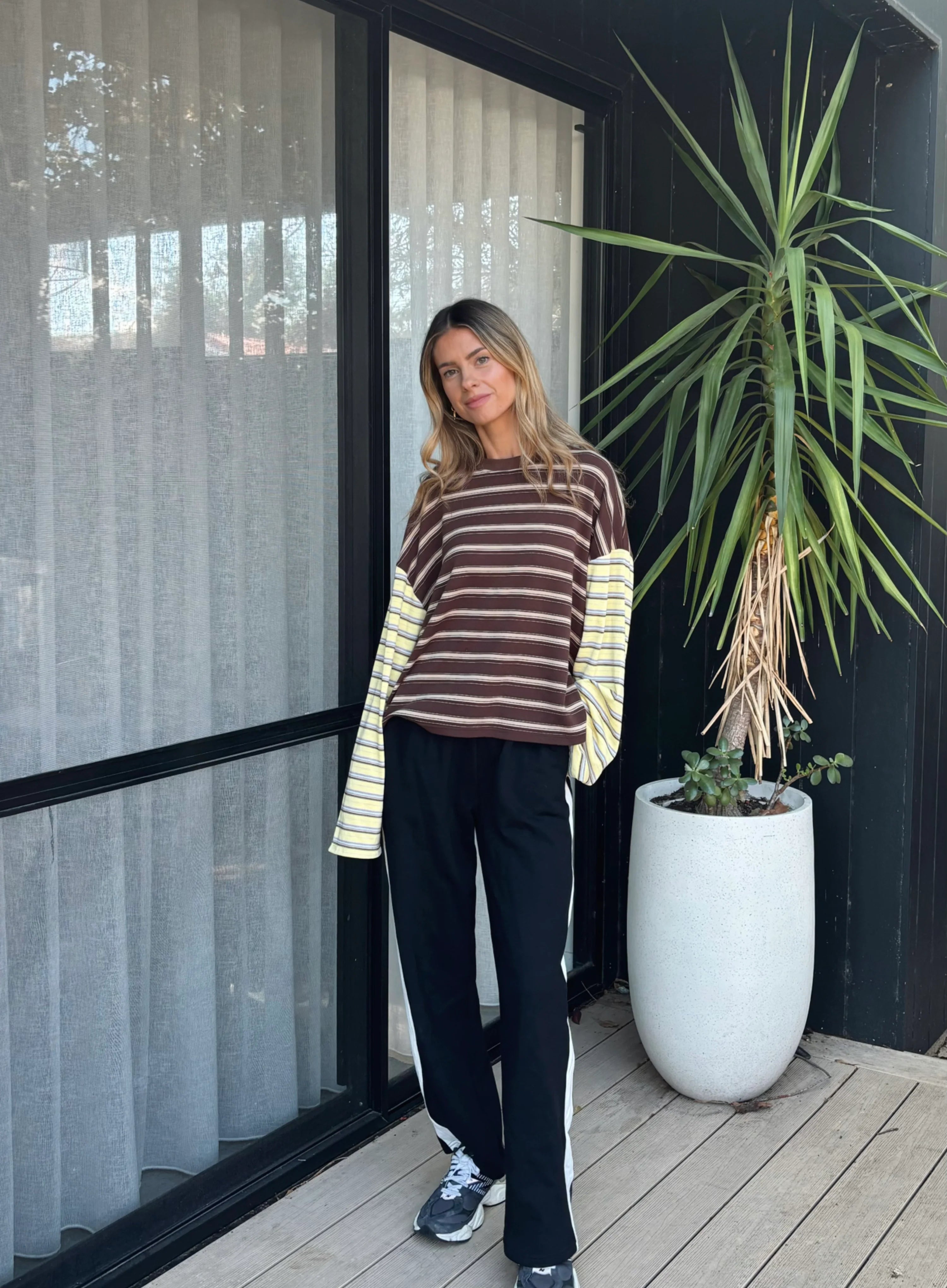 Women's Kennedy Stripe Long Sleeve Tee