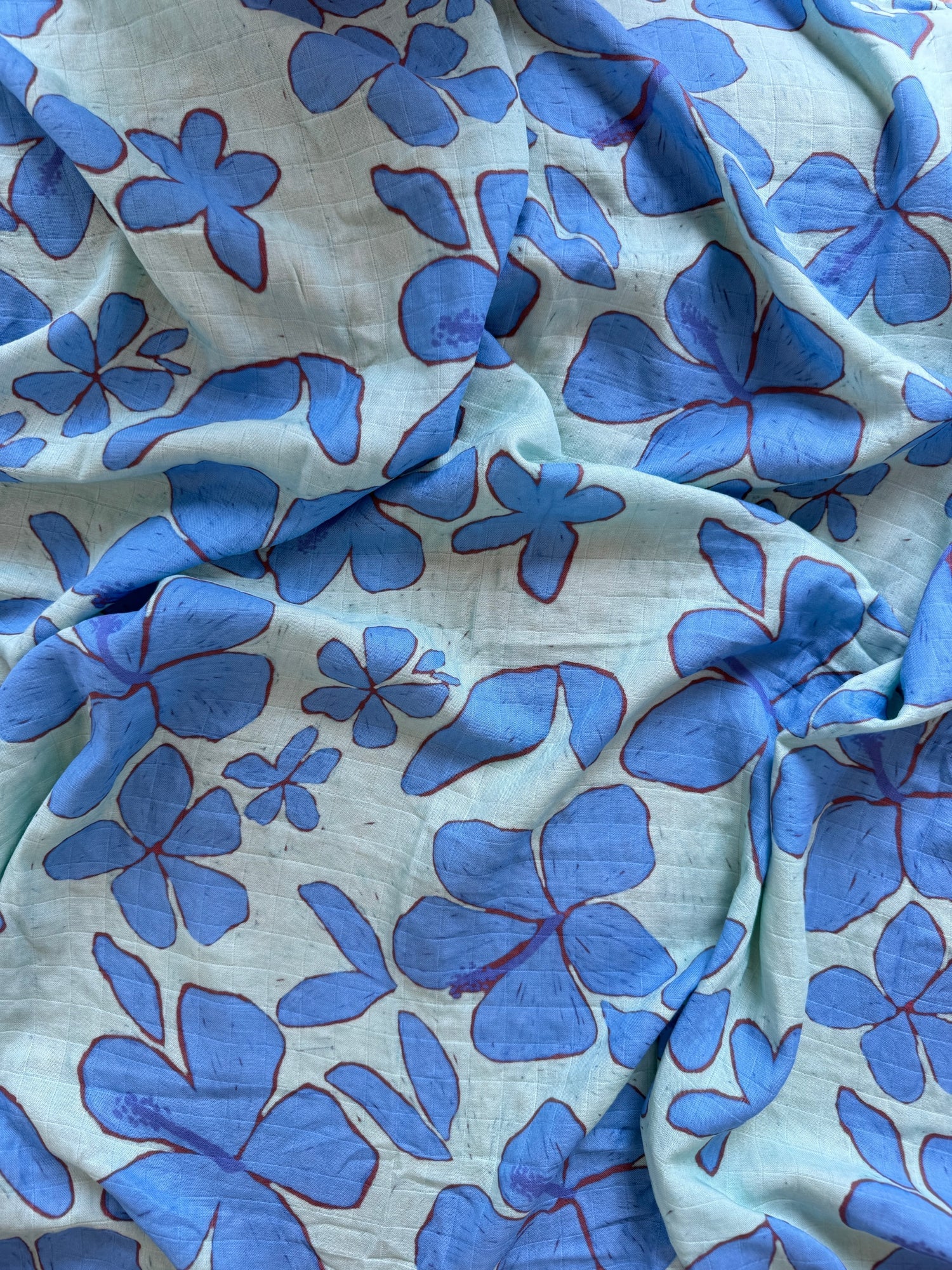 Bamboo & Cotton Wrap - Sea Blossom