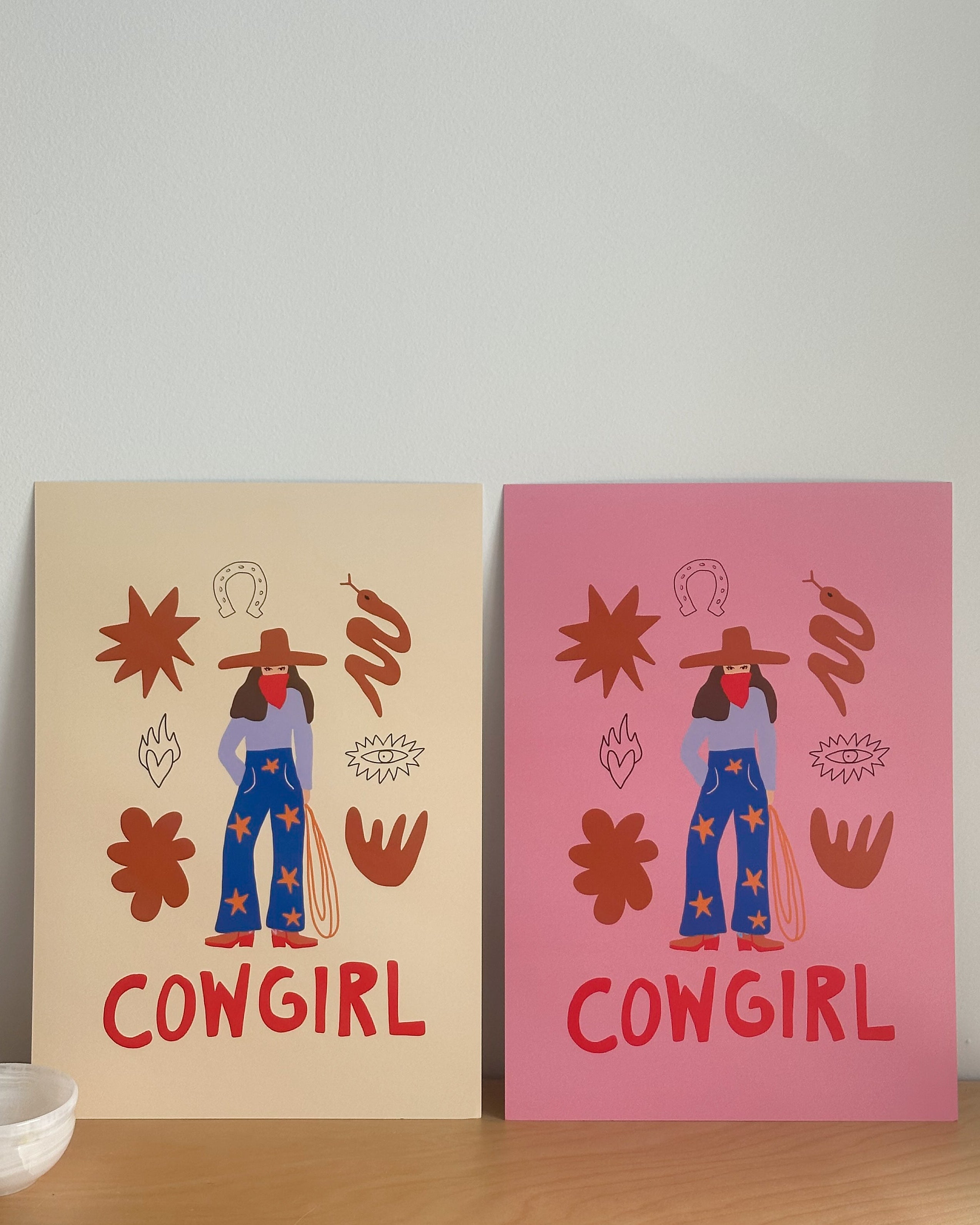 Cowgirl Print A3