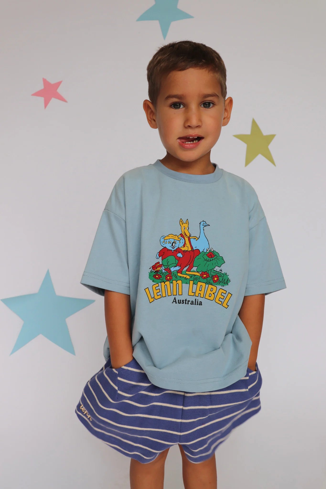 Outdoors Short - Ocean Stripe