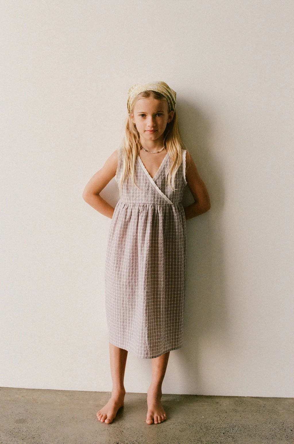 Eden Dress - Mauve Plaid