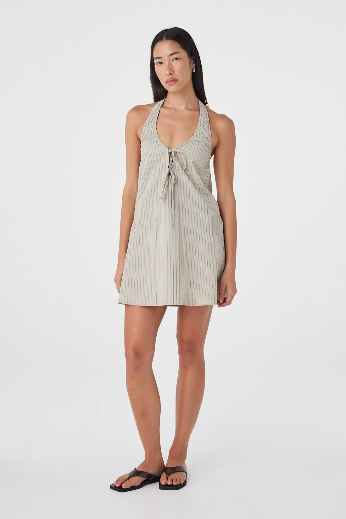 Joni Mini Dress - Taupe