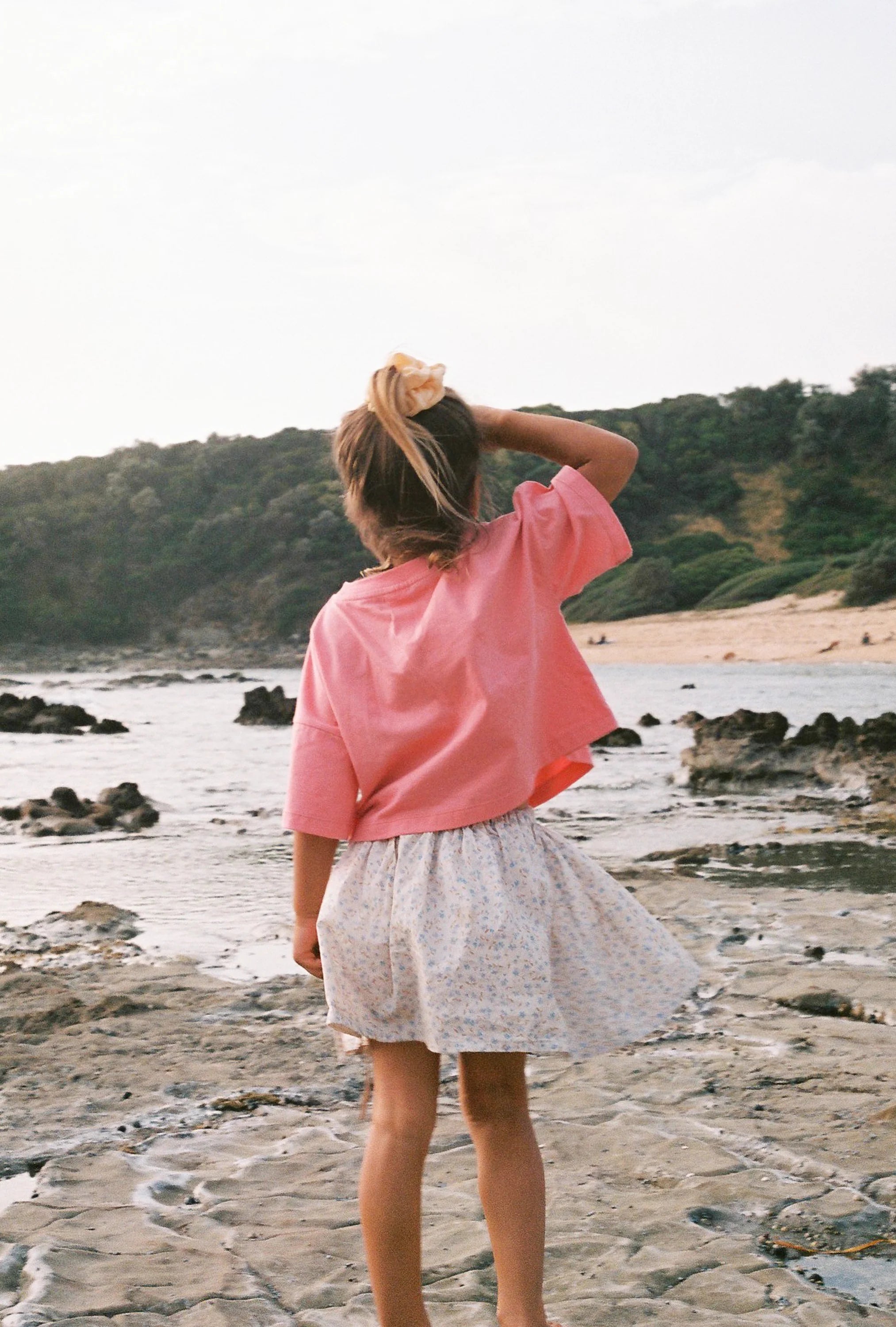 Lenni Skirt - Indigo Bloom Print