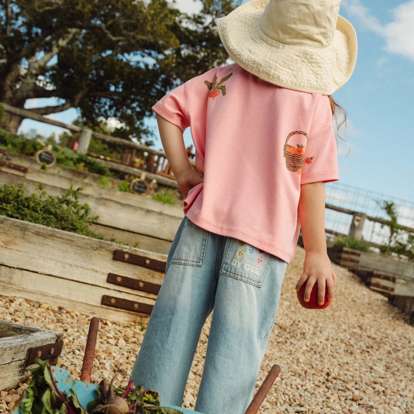 Locally Grown Oversized Boxy Tee - Fairy Floss