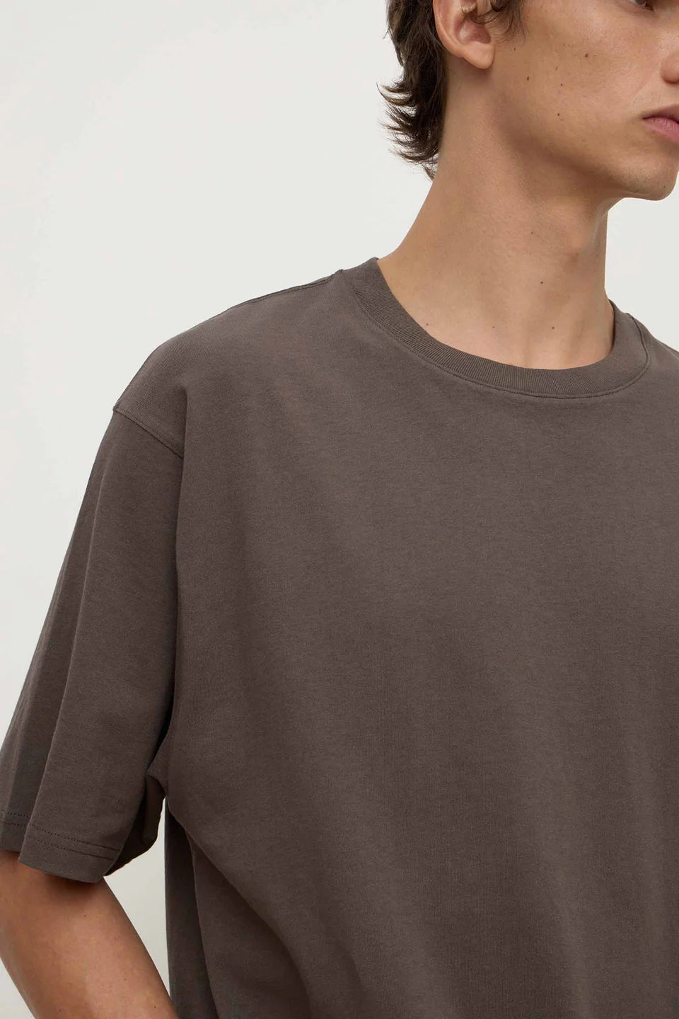 Knox Oversized Tee - Bark