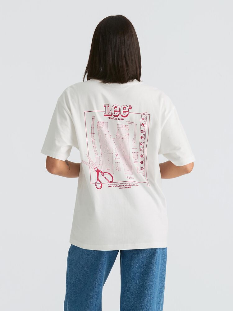 Pattern Room Baggy Tee - Optic White