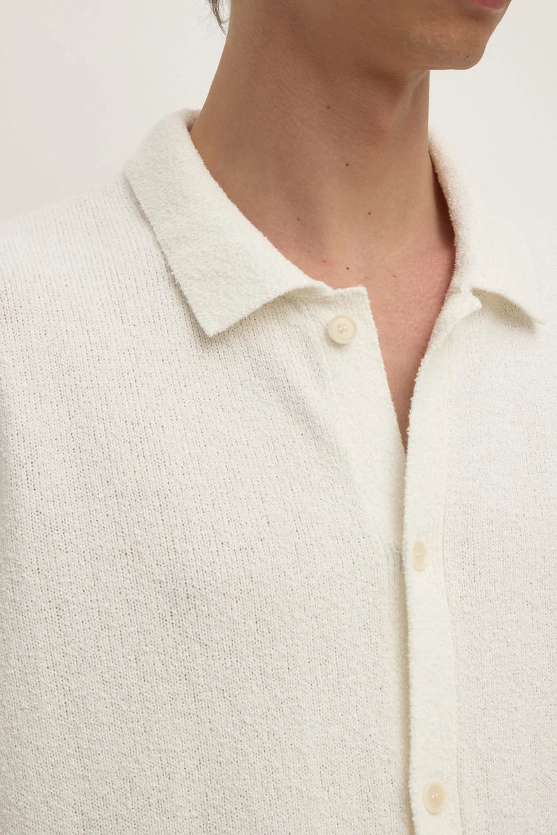 Lance Boucle Knit Short Sleeve Shirt