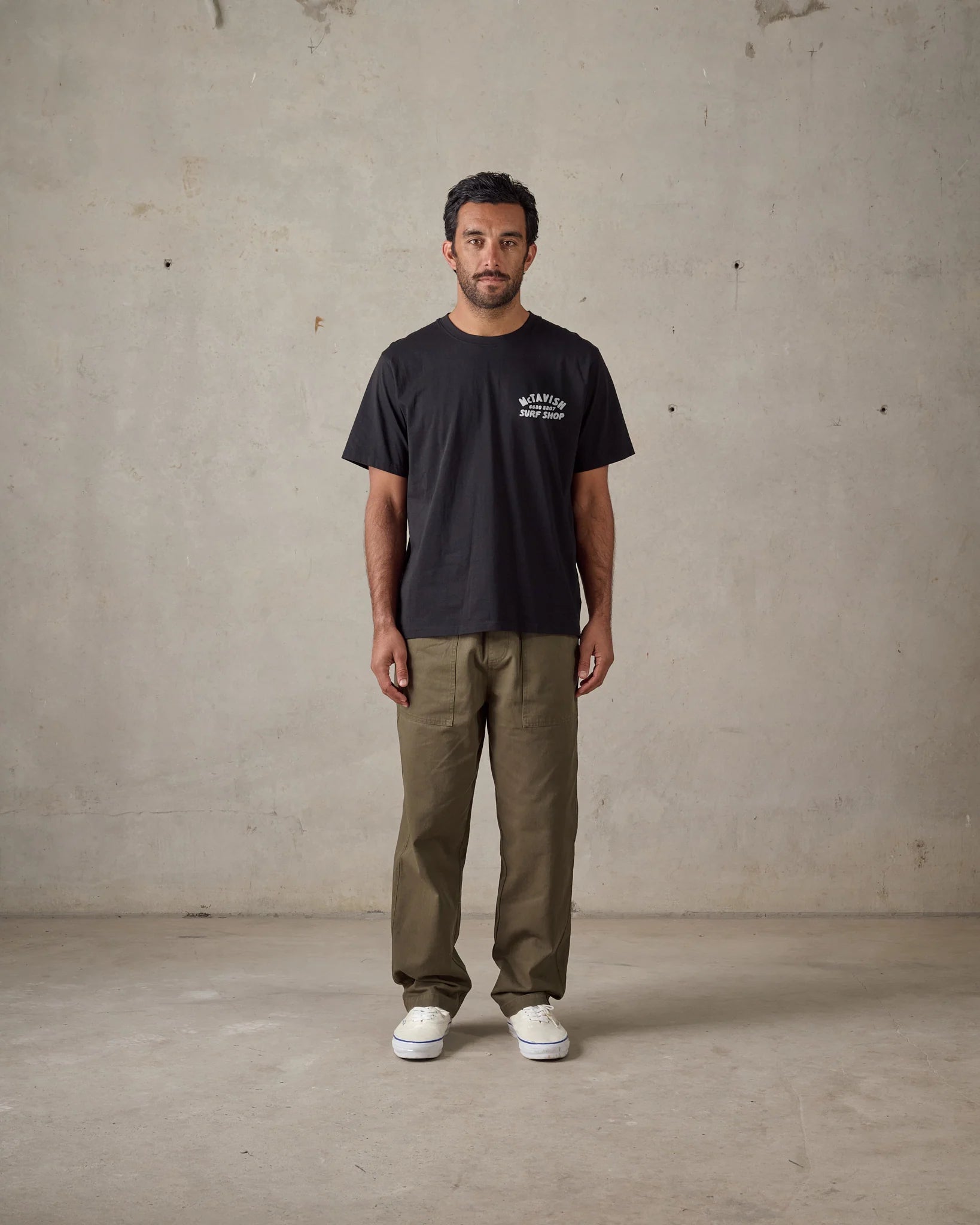 Surf Shop Café Tee - Black
