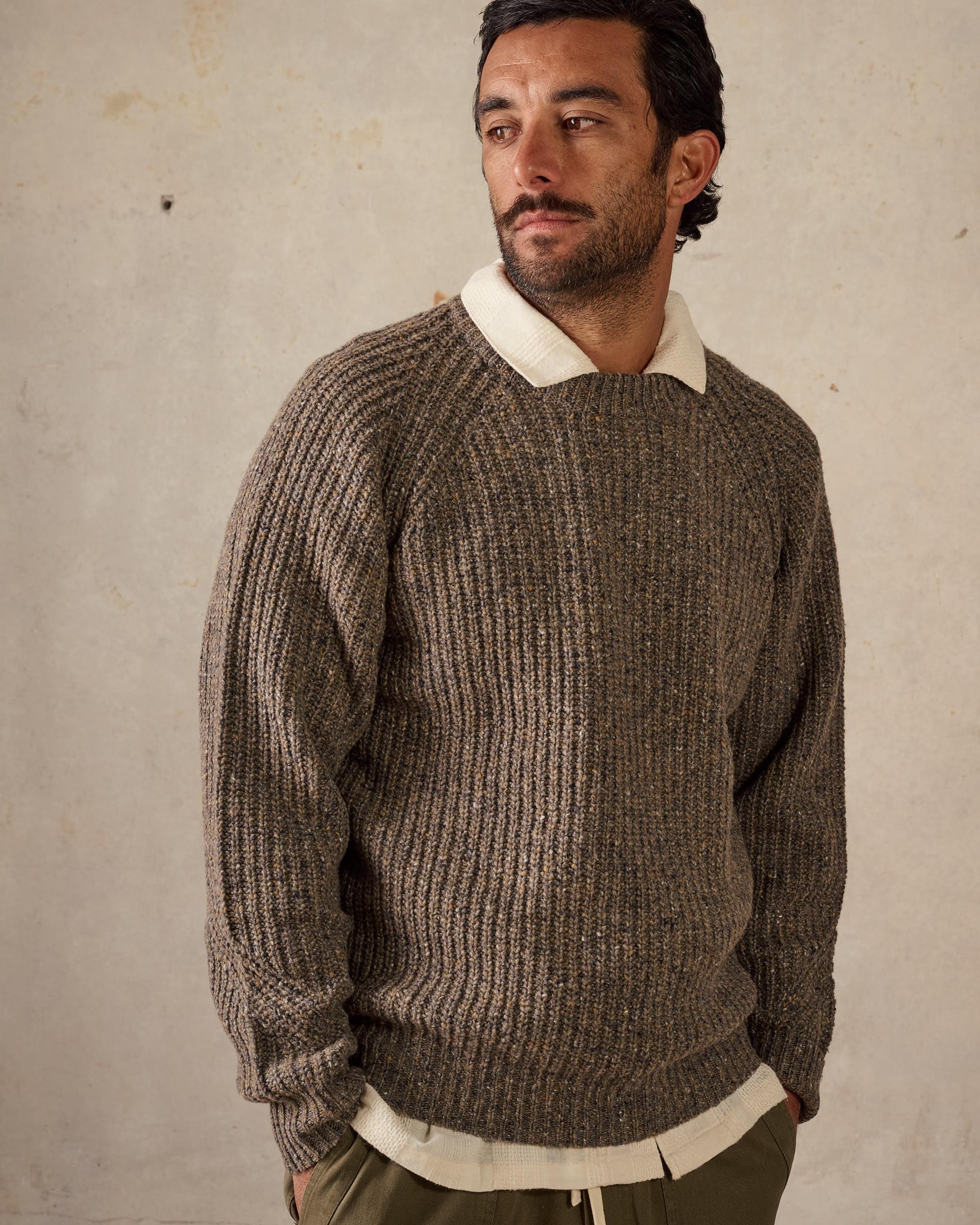 Fisherman Knit - Multi Brown