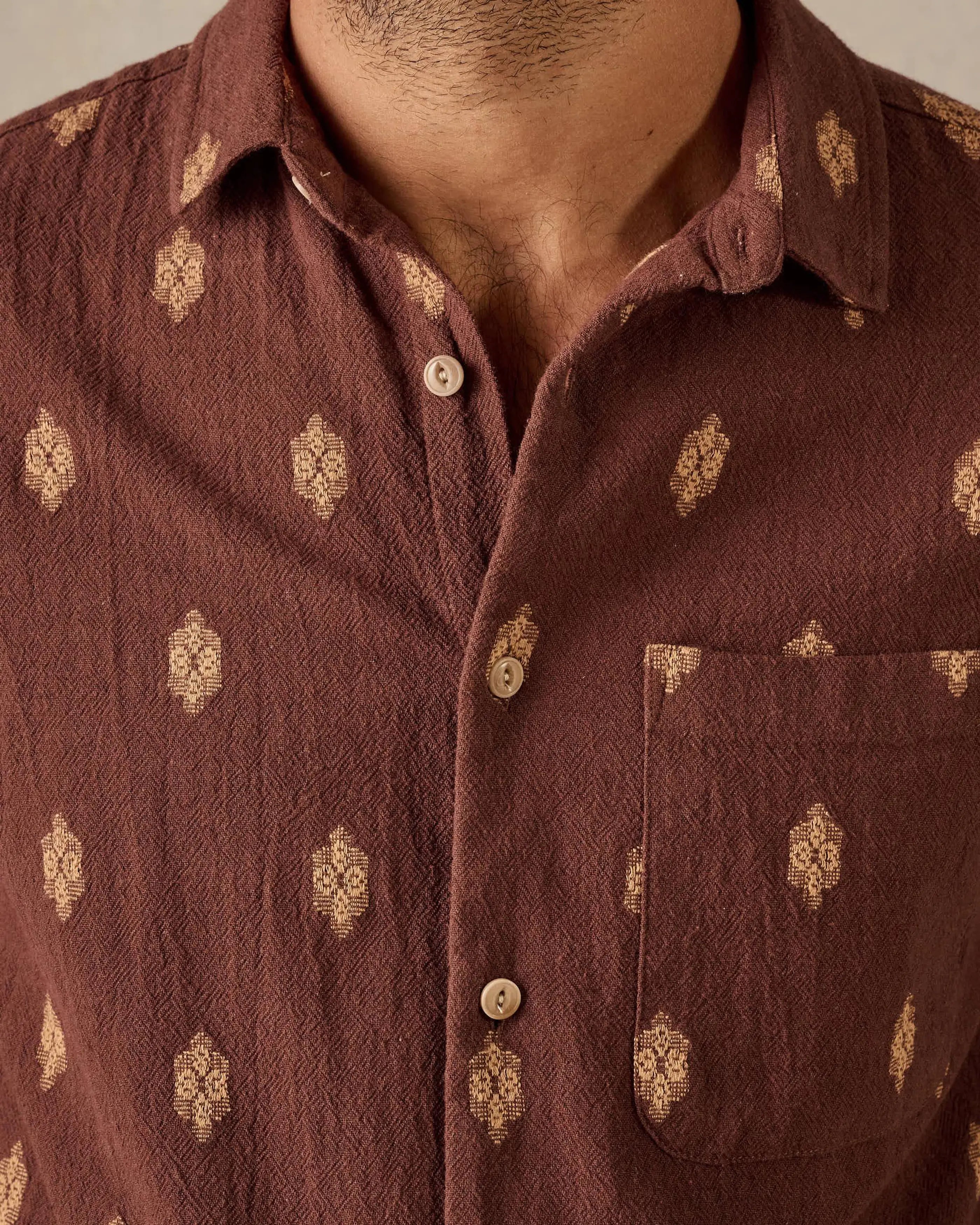 Hemp Shirt - Brown Multi