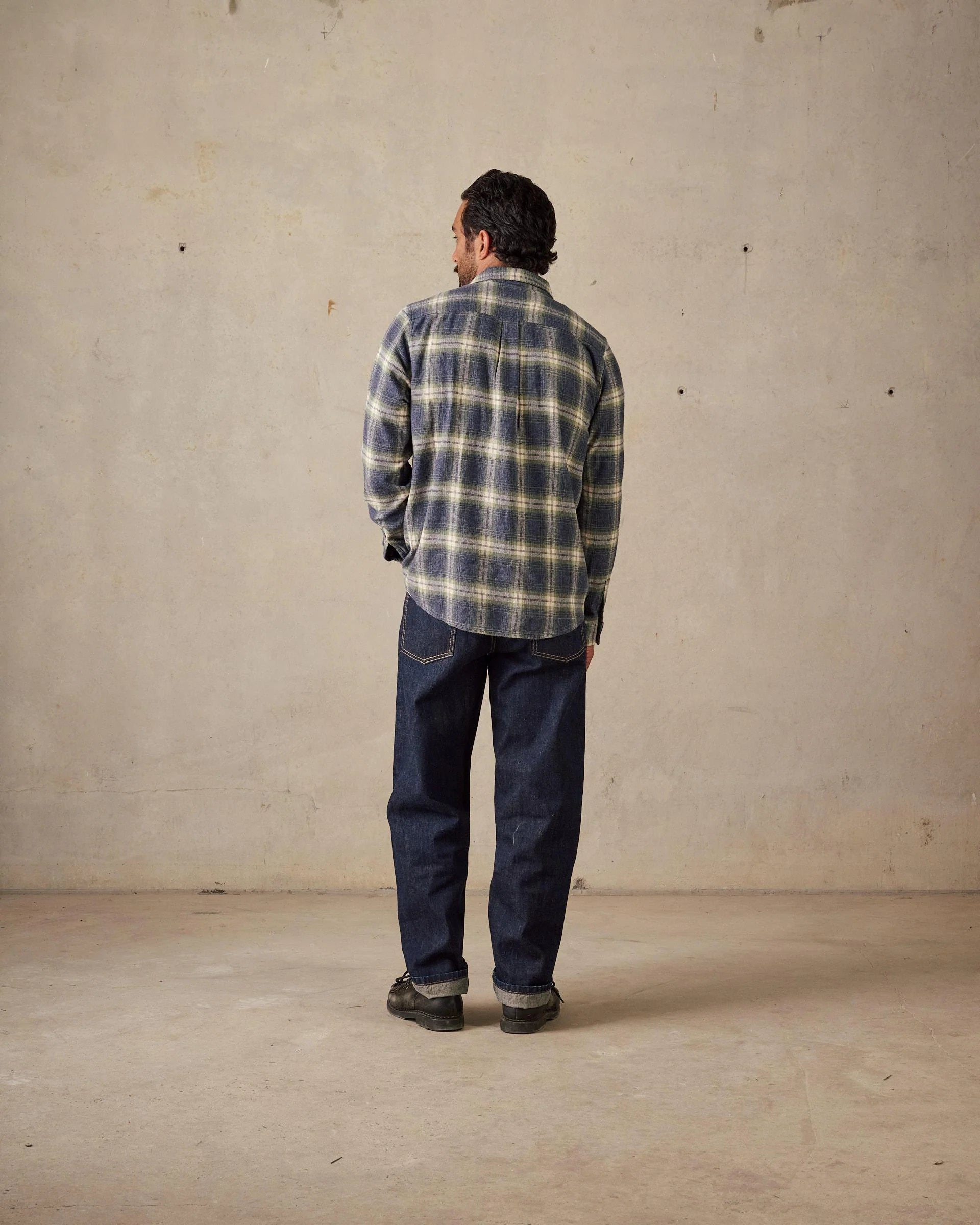 Twin Pocket Flannel Shirt - Blue