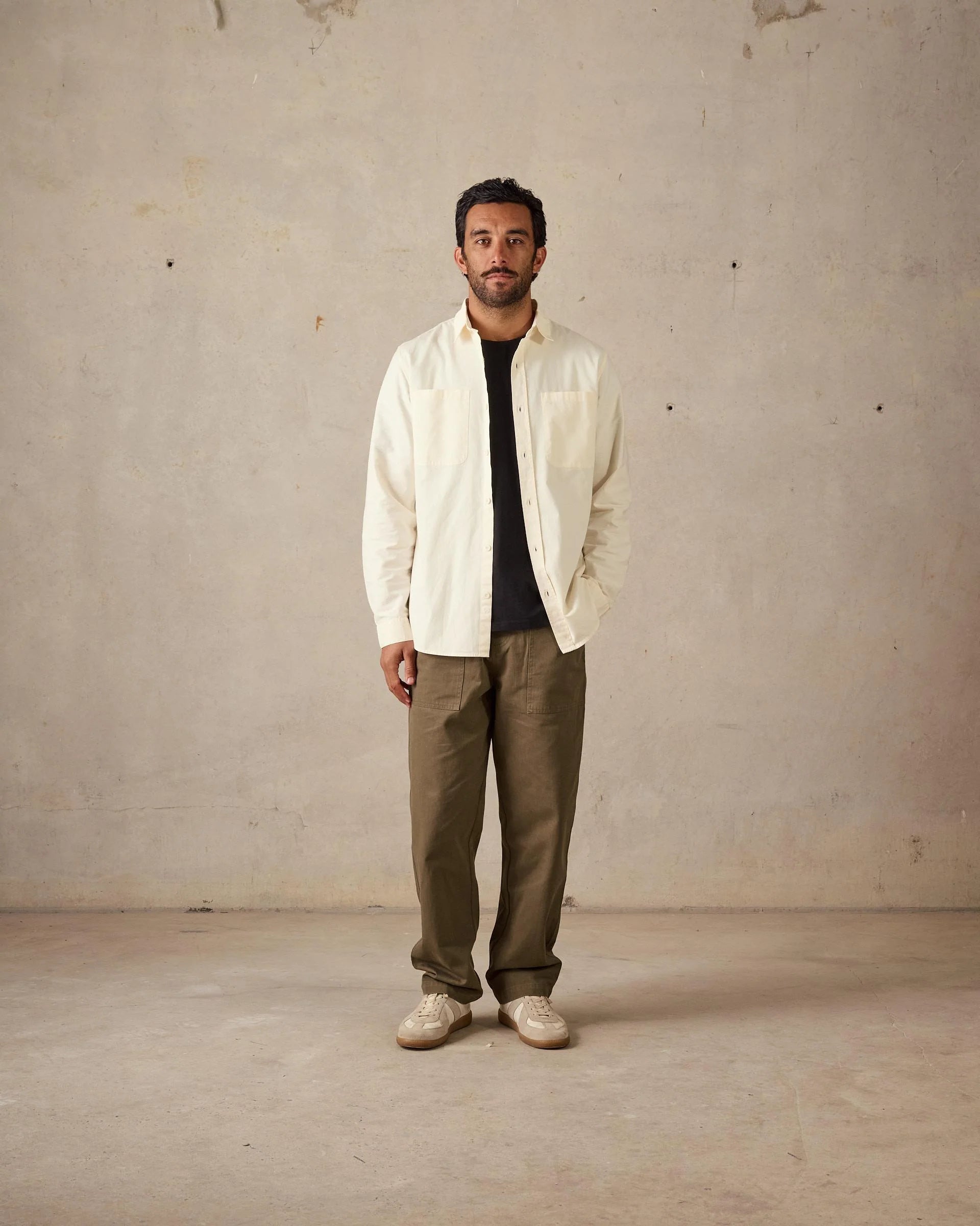 Original Long Sleeve Shirt- Chalk