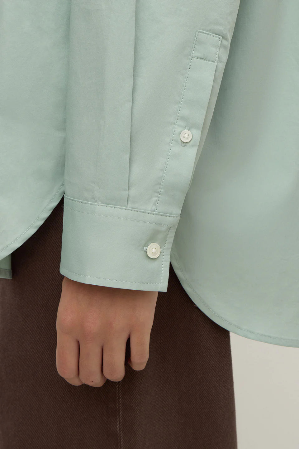 Marigold Poplin Shirt - Mint