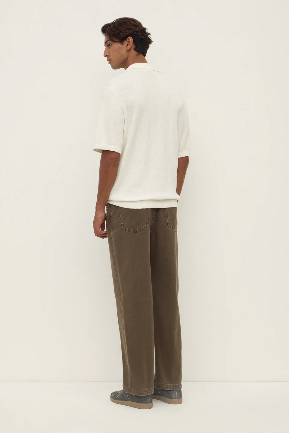 Martin Knit Polo - Cream