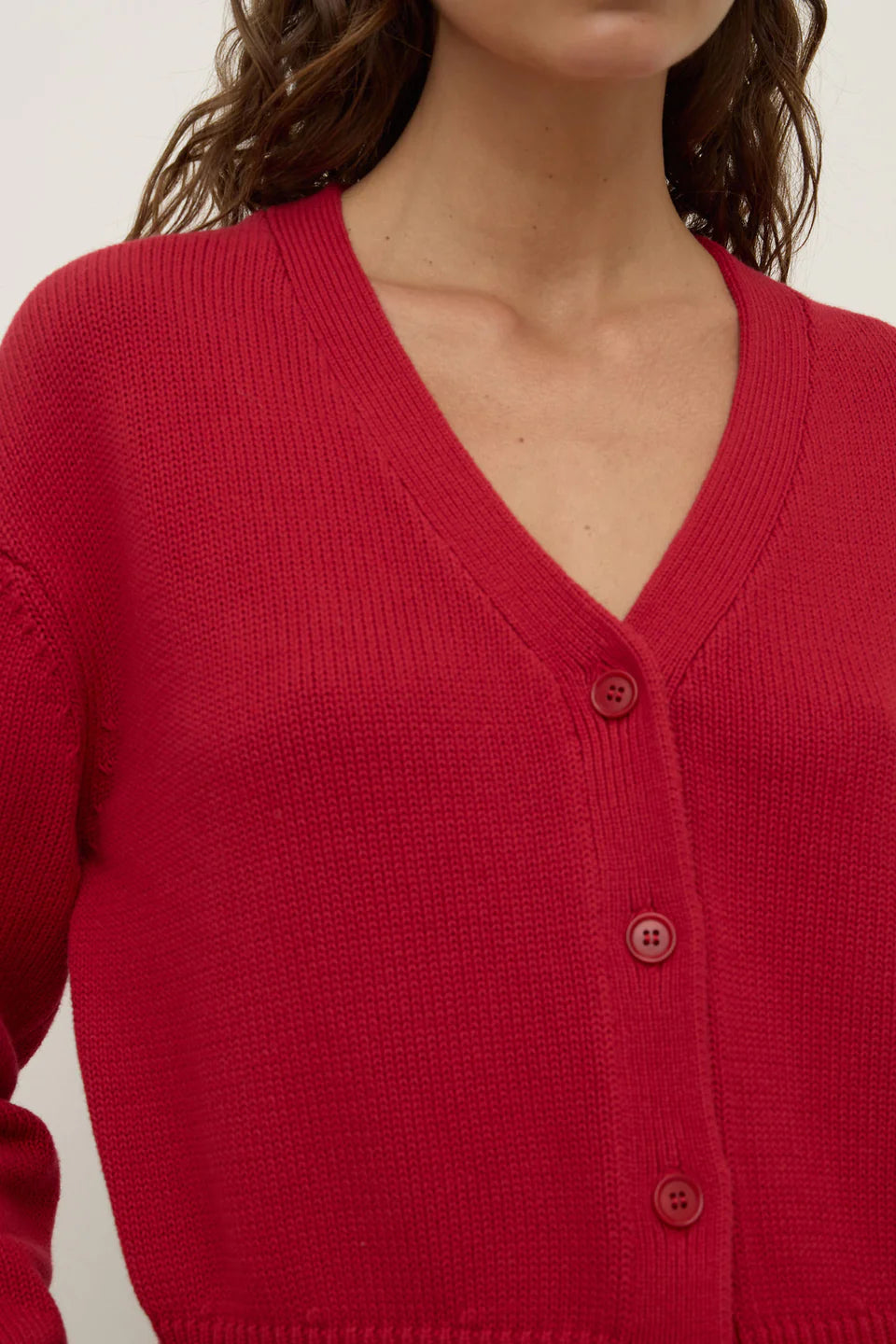 Meri Knit Cardigan - Mulberry