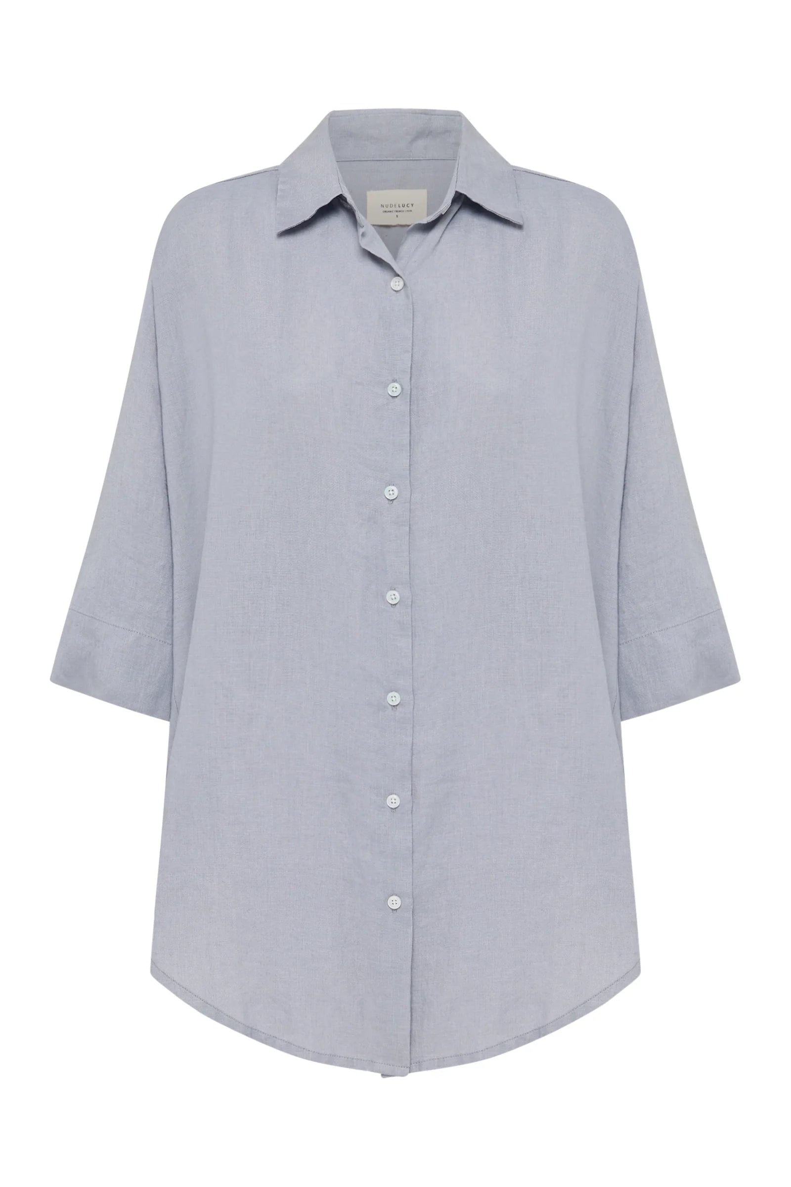Lounge Linen Longline Short - Cloud