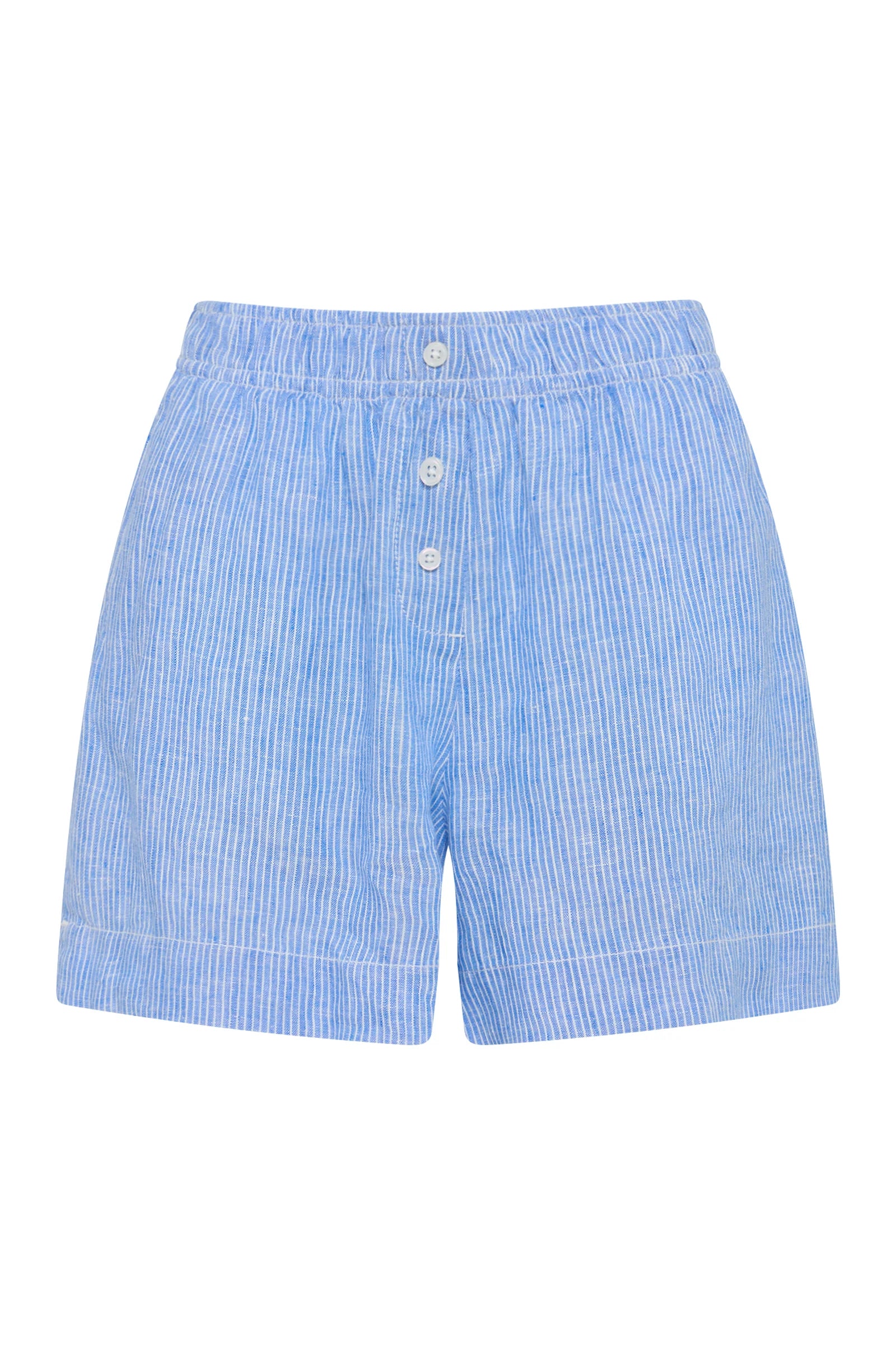 Lounge Stripe Linen Short