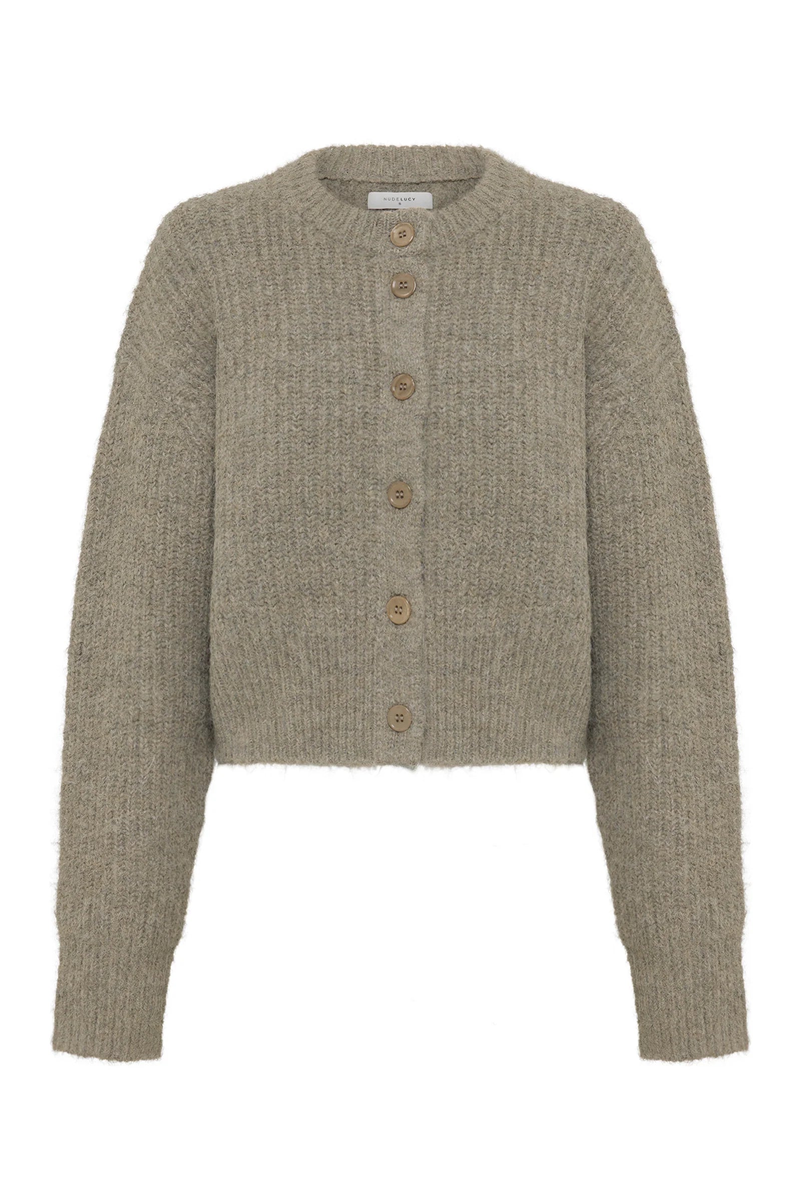 Nixon Cropped Cardigan - Vine