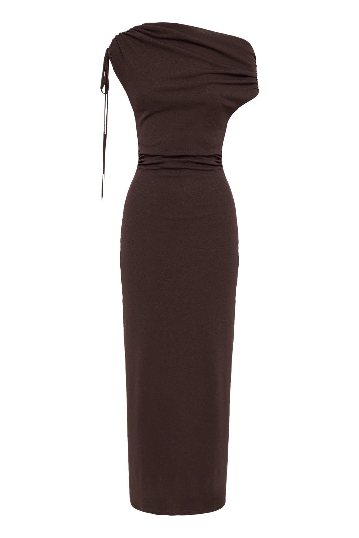 Lani Mesh Maxi Dress - Chocolate