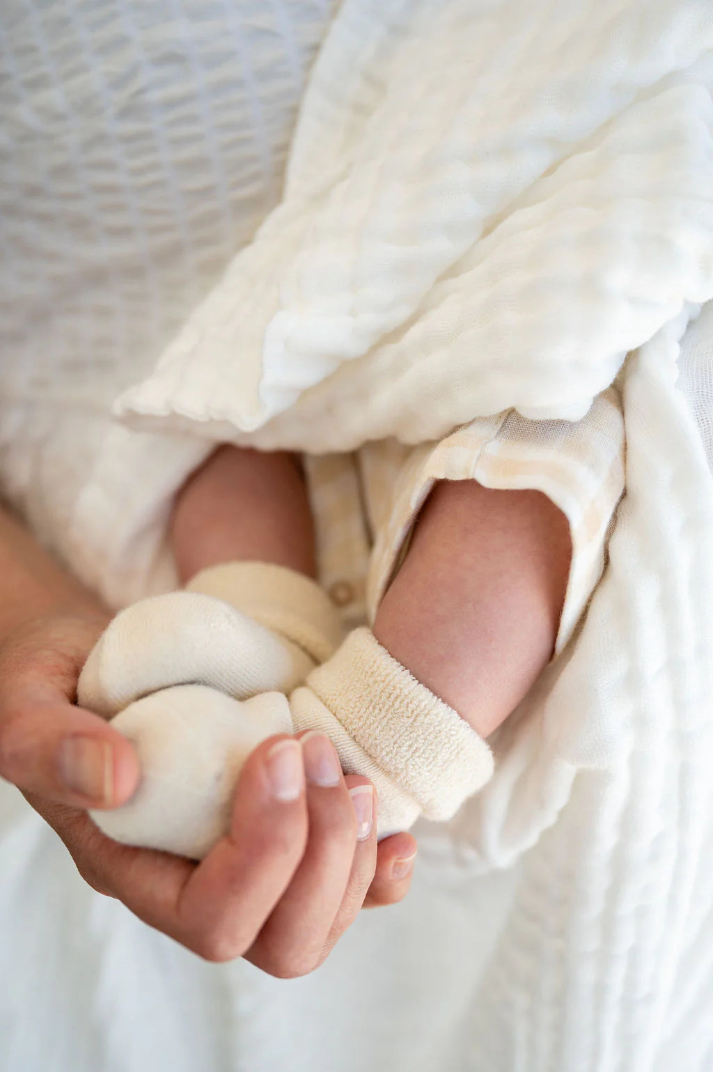 Organic Ribbed Baby Socks (3-Pack)