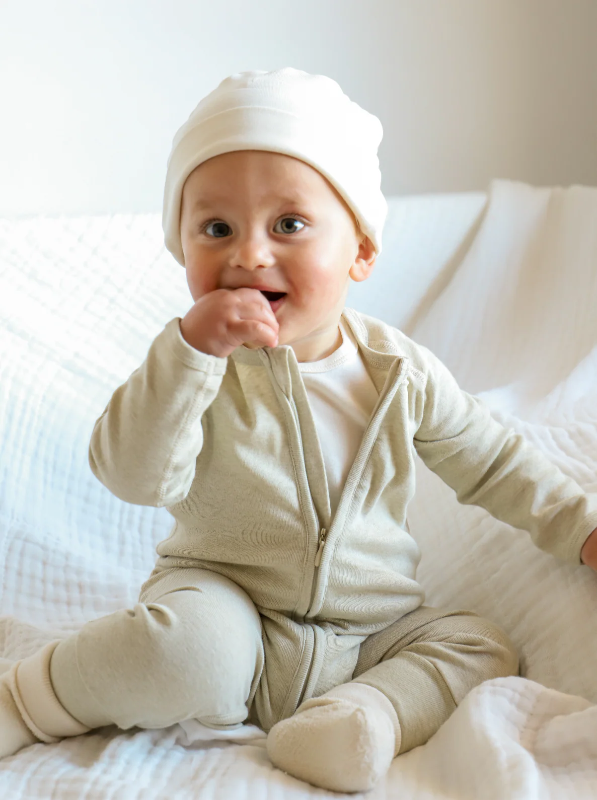 Organic Baby Zip Romper