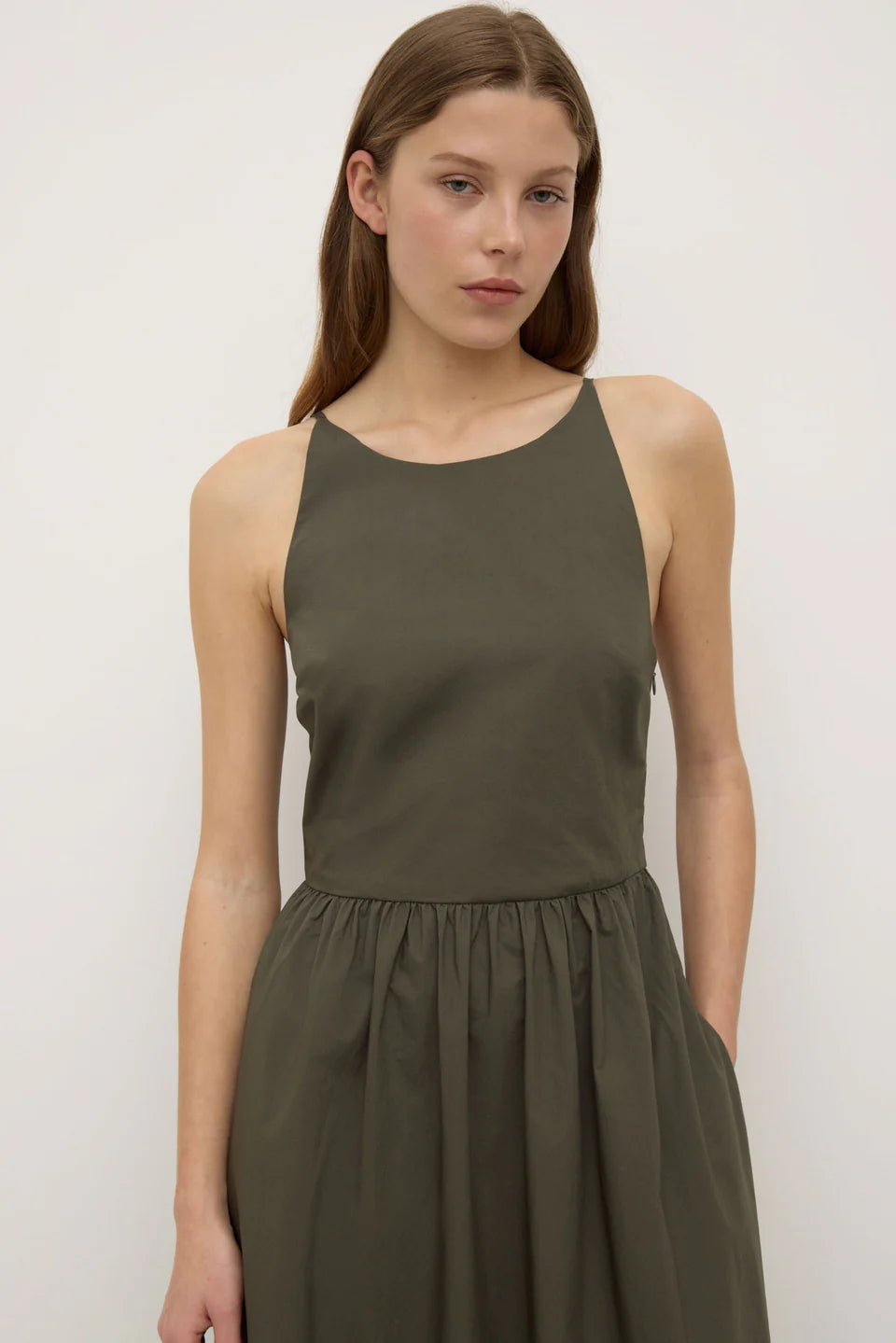 Posie Midi Dress - Moss