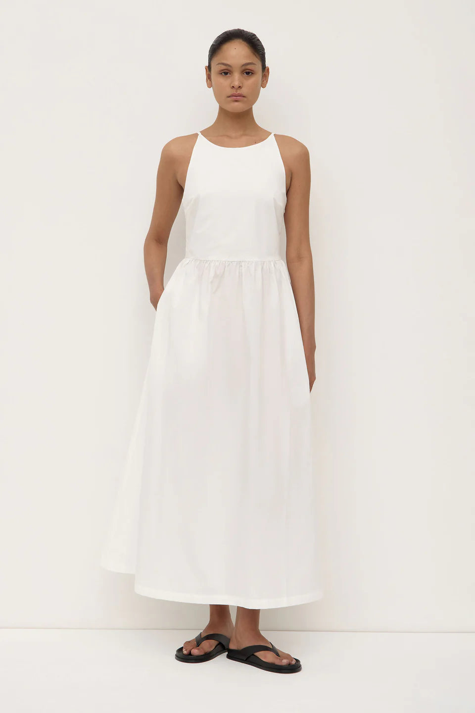 Posie Midi Dress - White