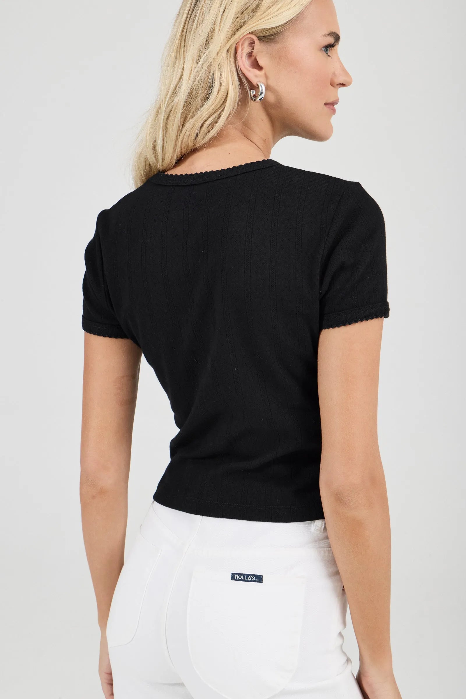Pointelle Classic Tee