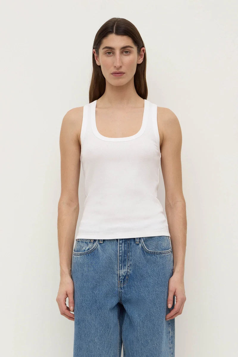 Robyn Scoop Neck - White