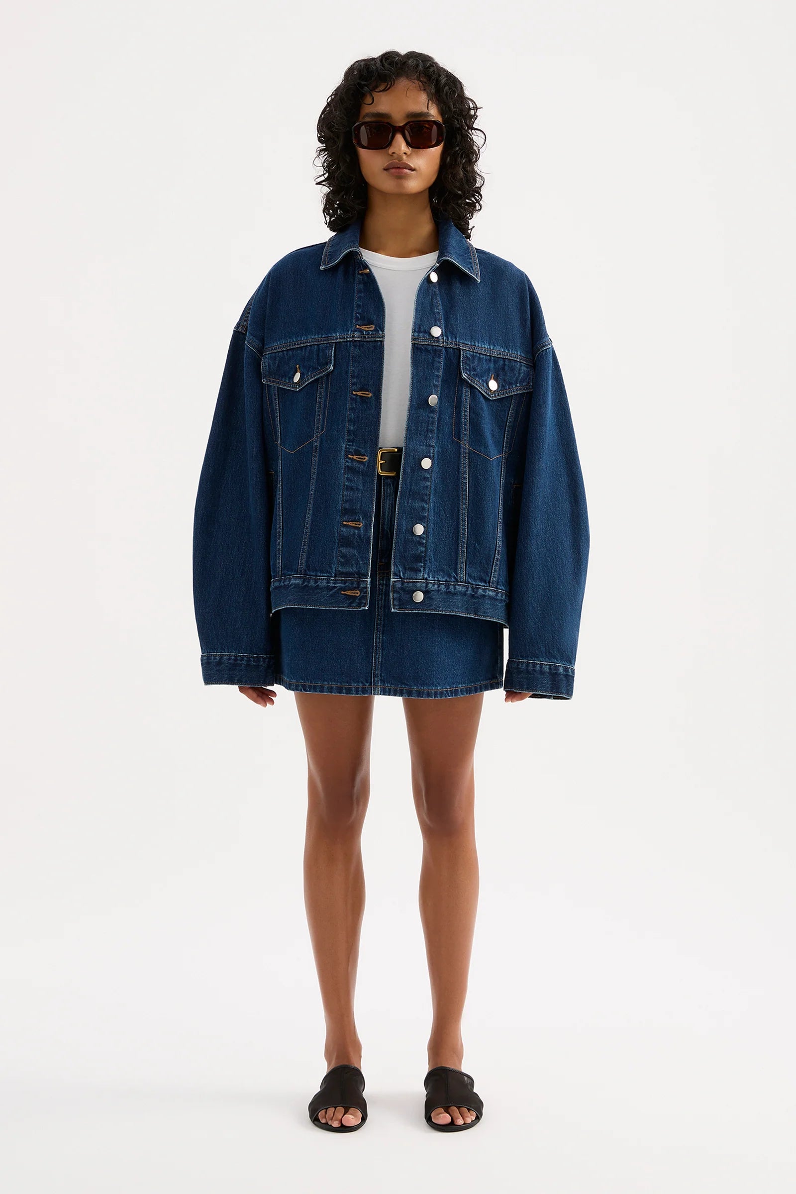 Sia Denim Jacket - Force Blue