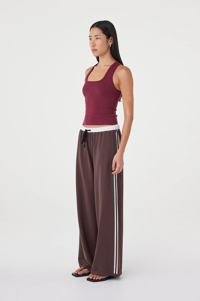Tully Pant - Espresso & Cream