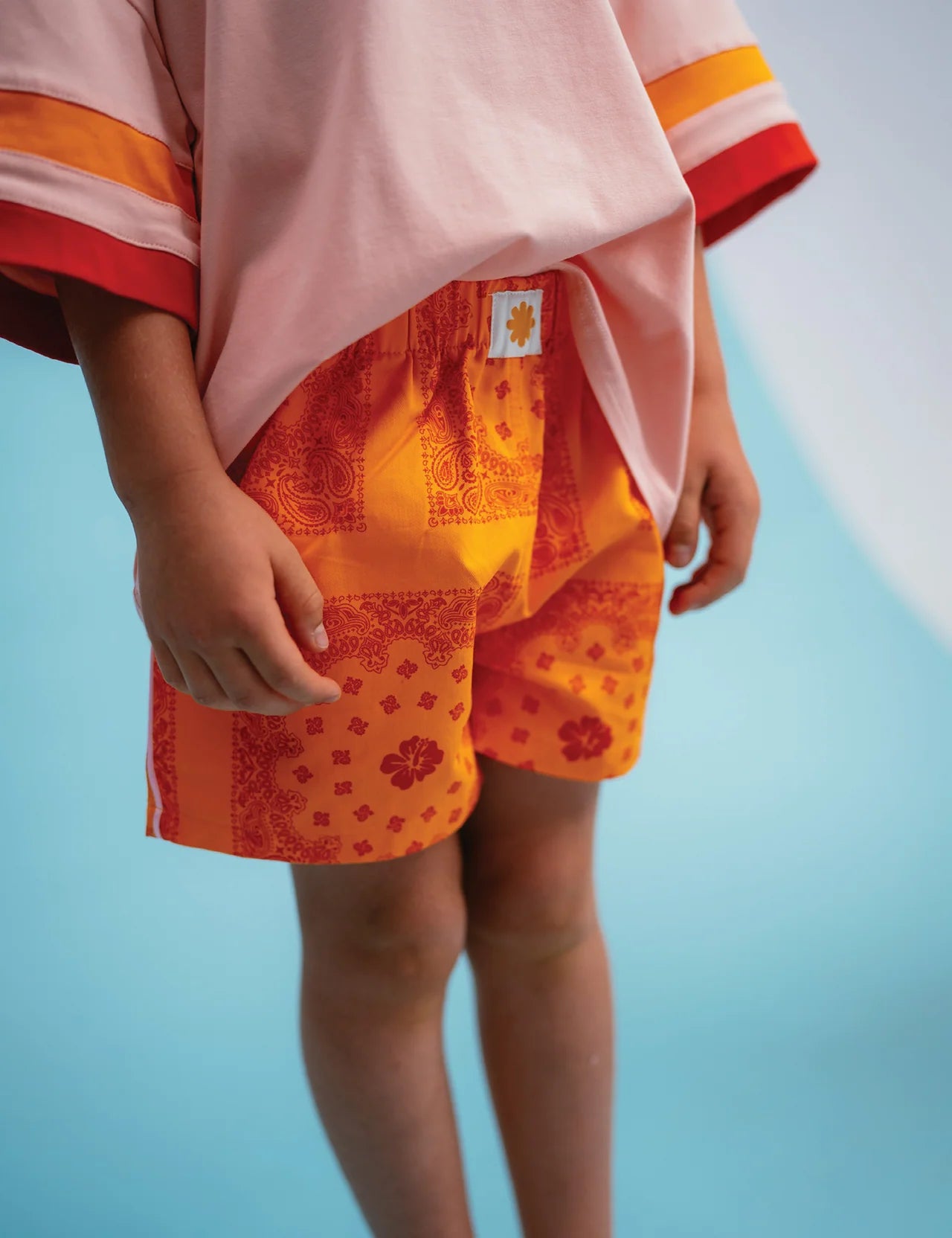 Twill Shorties - Tangerine