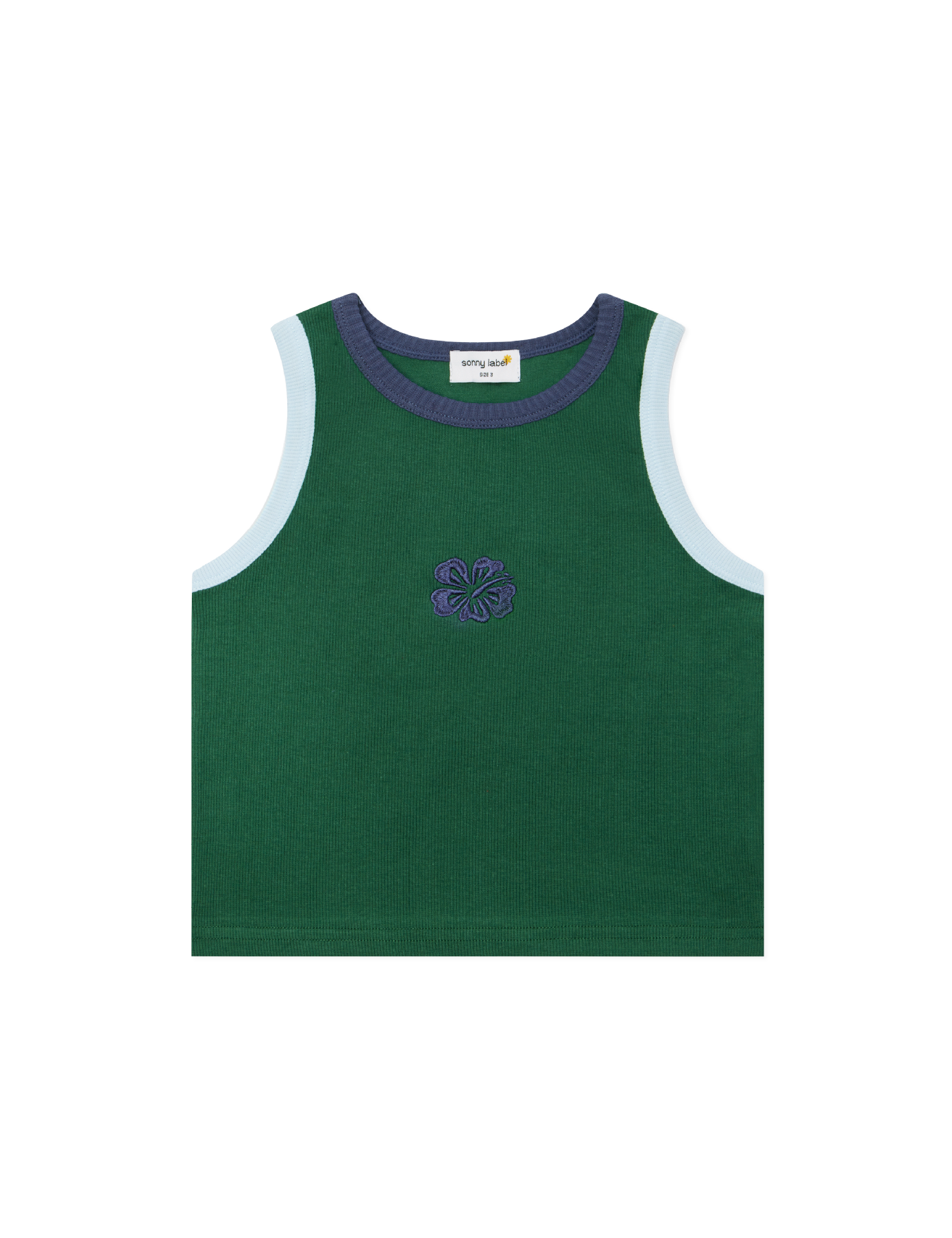 Ribbed Singlet - Forest
