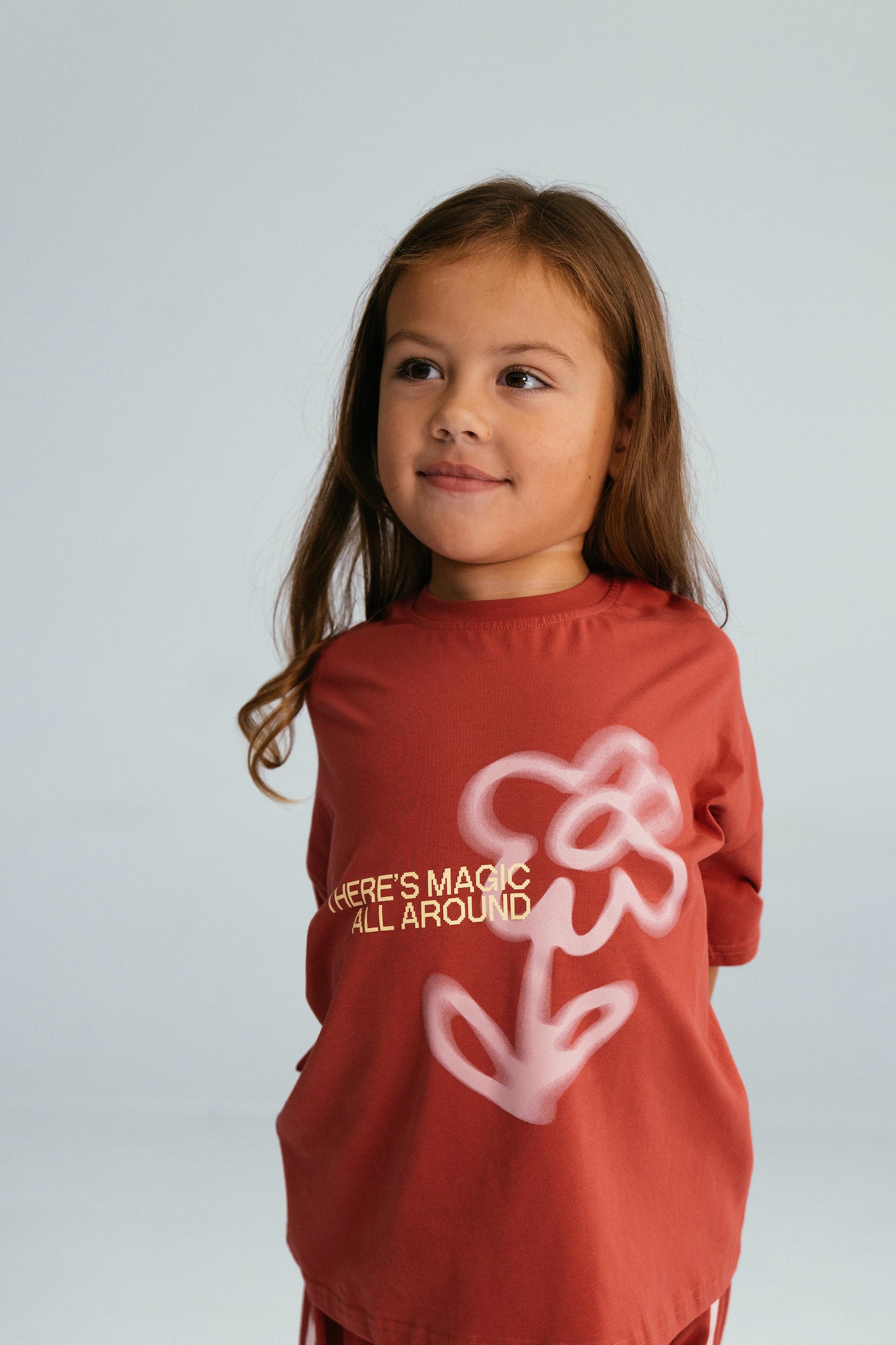 Fleur Tee - Burgundy