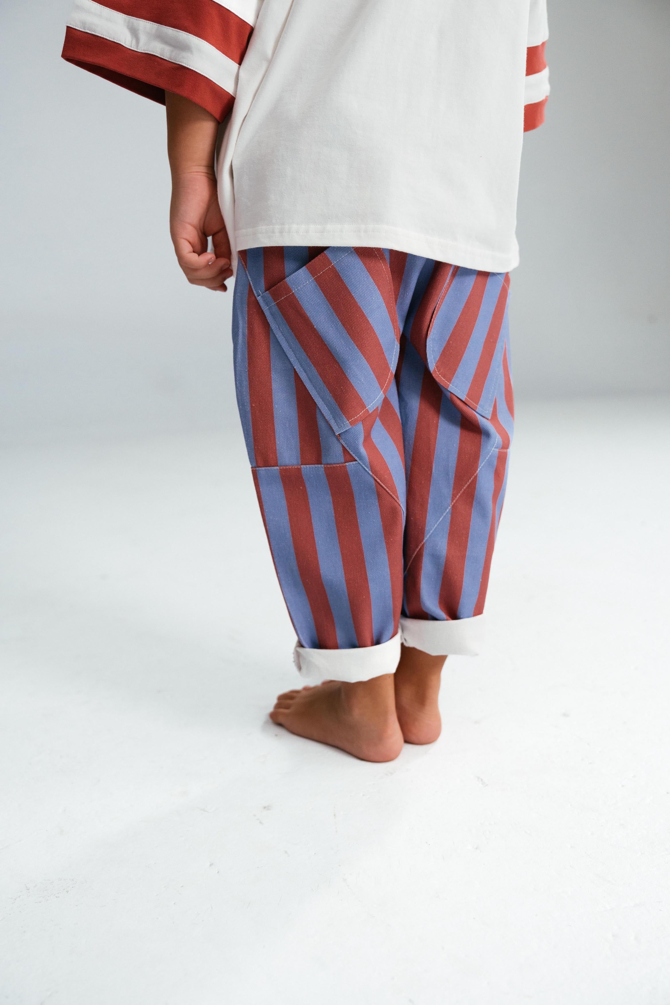 Stripe Twill Pants - Courtside