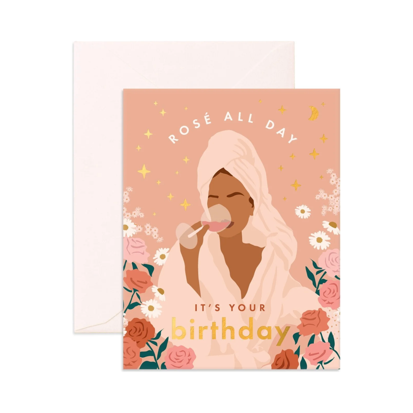 Fox & Fallow Rosè All day Greeting Card