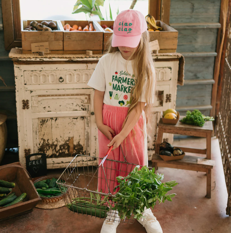 Farmers Market Mid Sleeve Tee - Marshmallow
