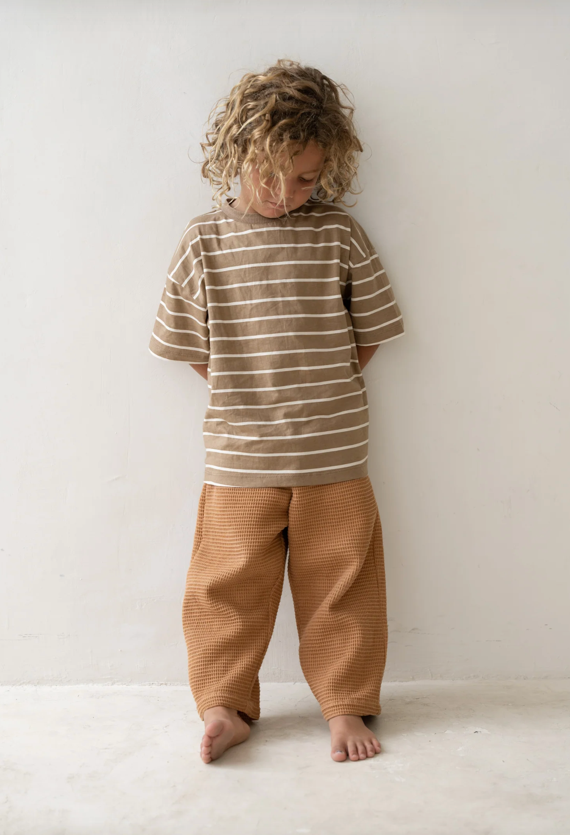 Basic Tee - Cocoa Stripe