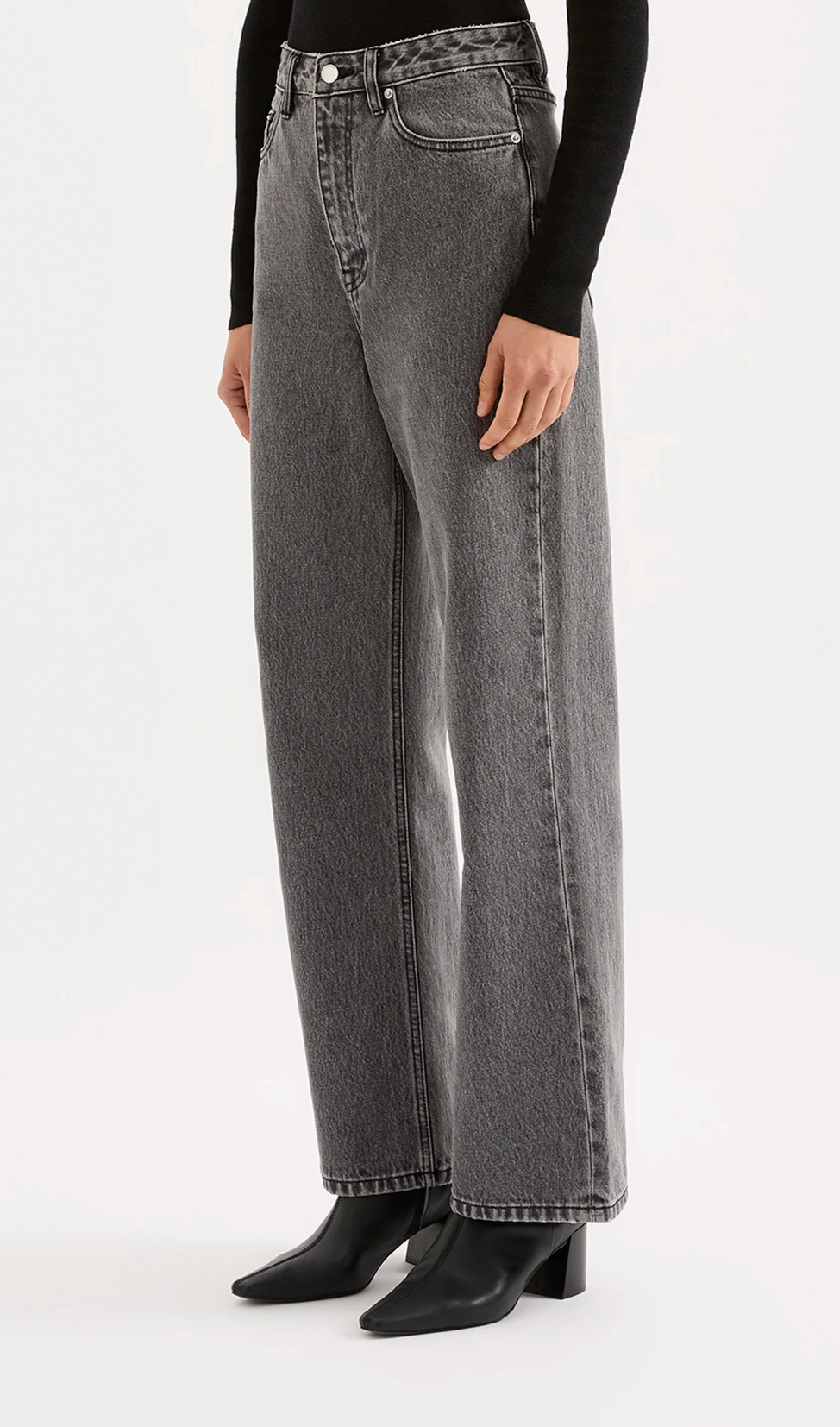 Organic Relaxed Leg Pant - Graphite