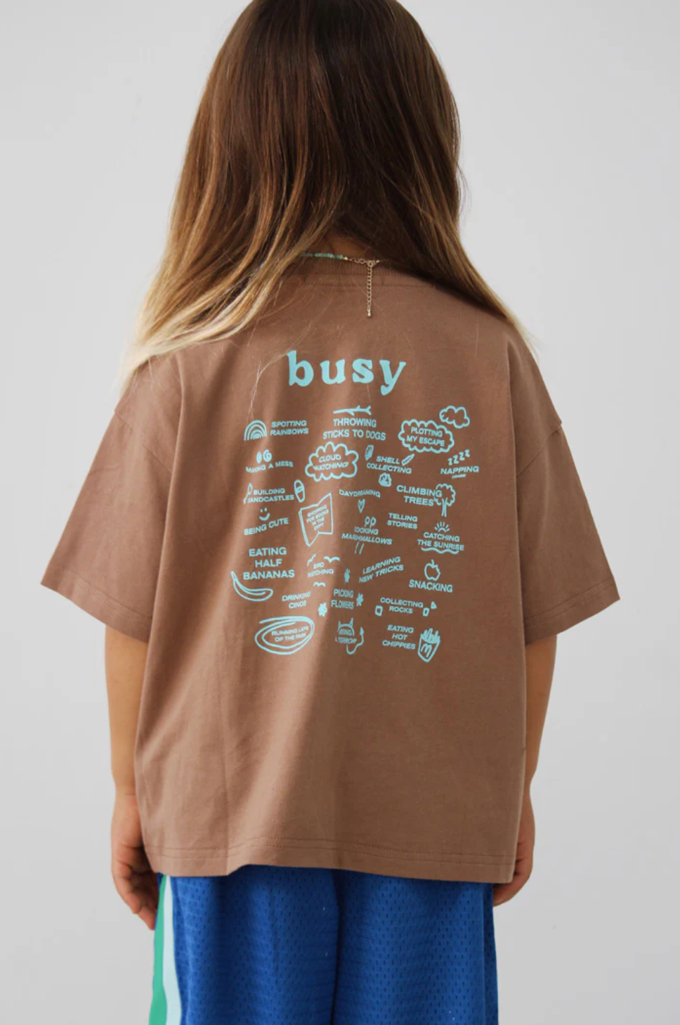 Busy Tee - Brown