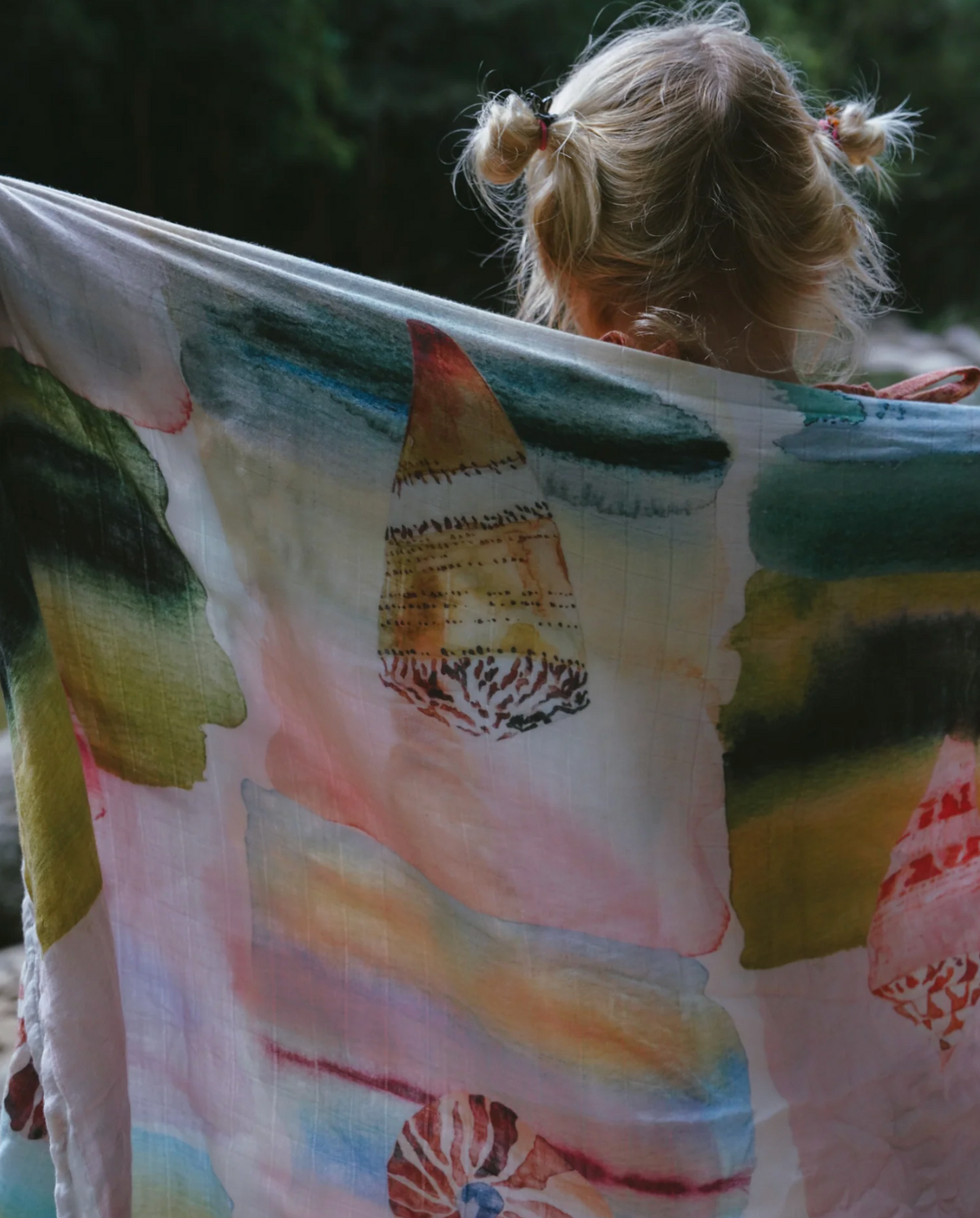 Bamboo & Cotton Wrap - Treasure Tide