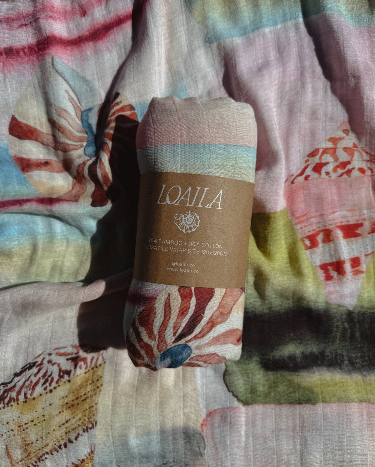 Bamboo & Cotton Wrap - Treasure Tide