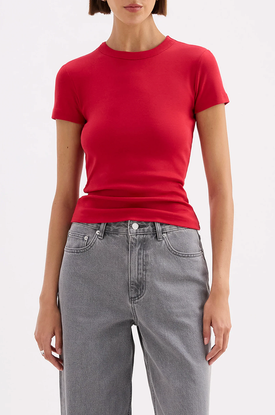 Organic Baby Tee - Cherry