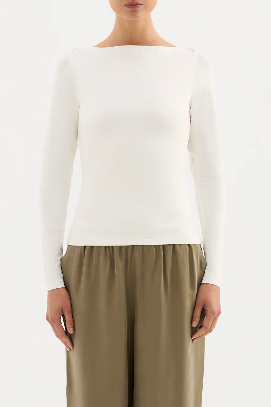 Lilah Ls Top - White