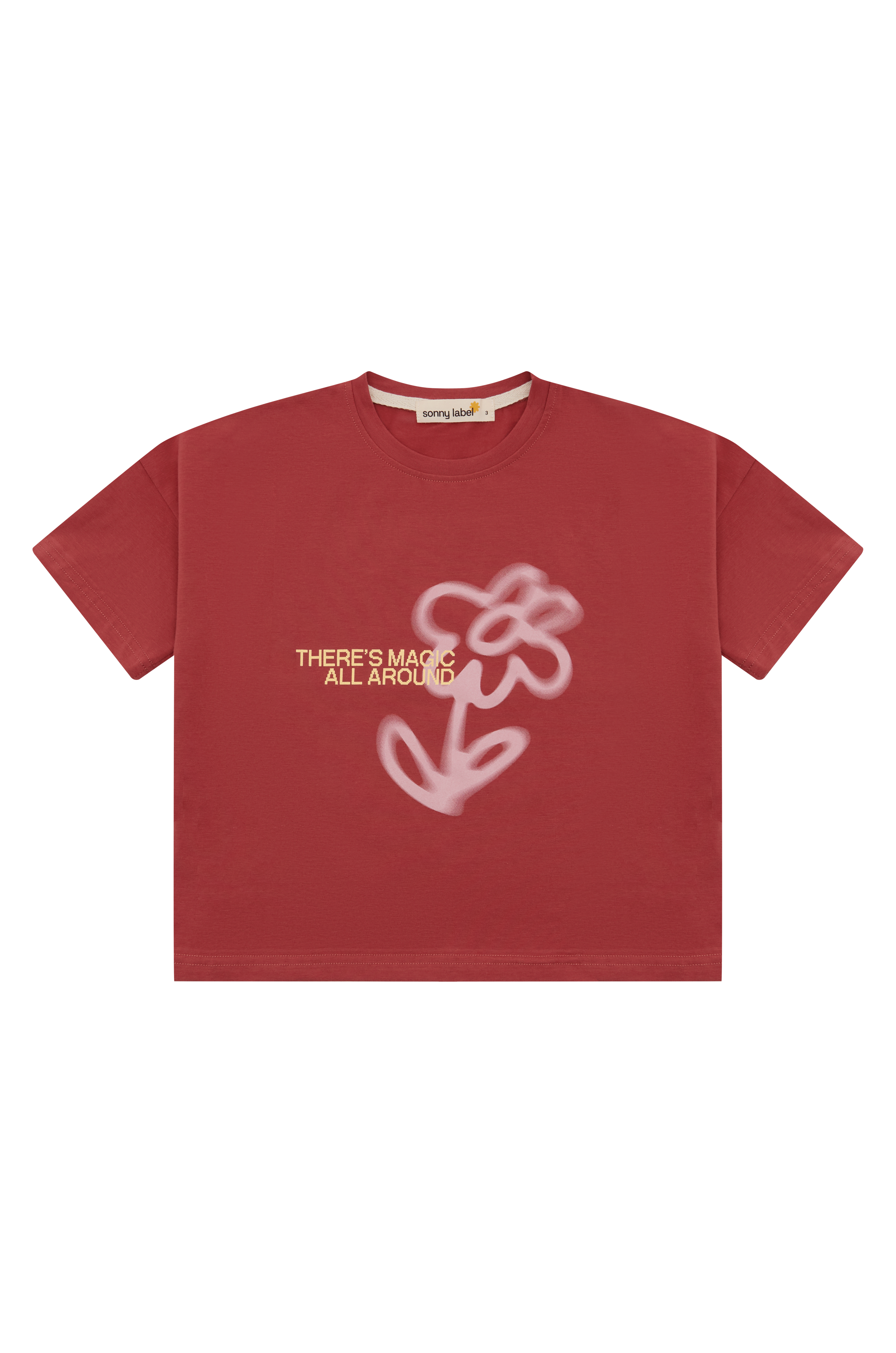 Fleur Tee - Burgundy