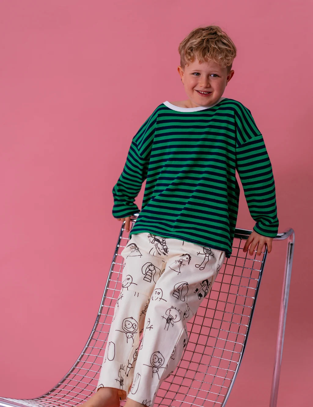 Long Tee - Apple Stripe