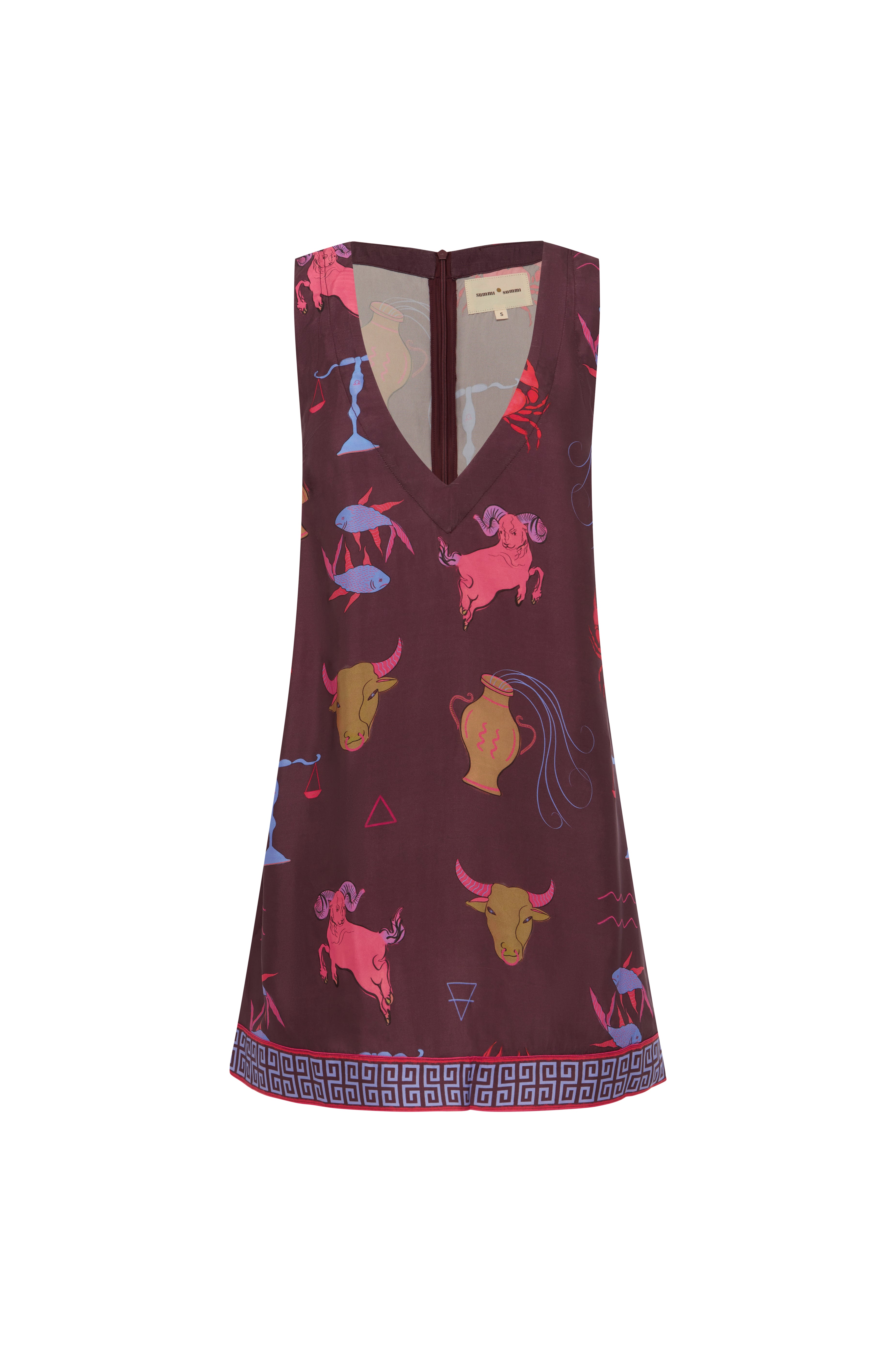 V-Neck Shift Dress - Zodiac