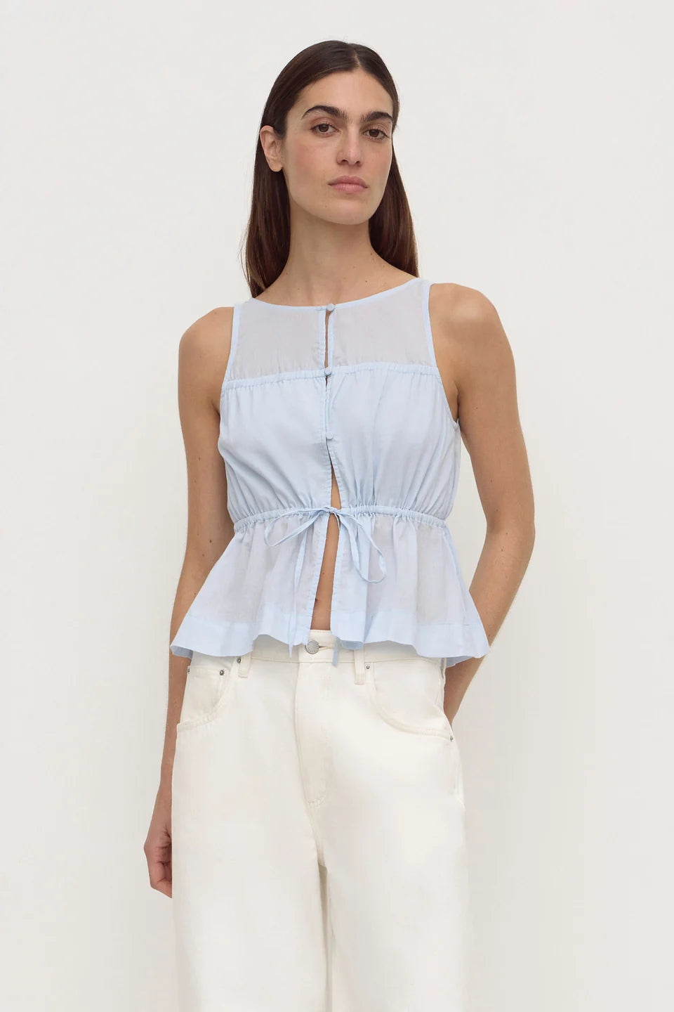 Suzie Top - Powdered Blue