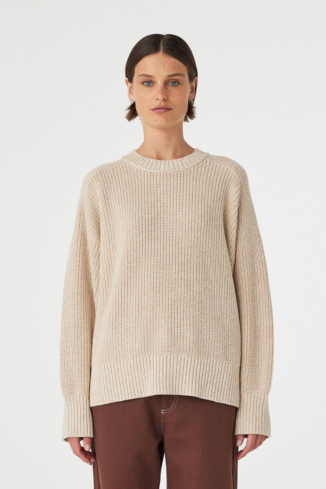 Solene Sweater - Cream & Sand