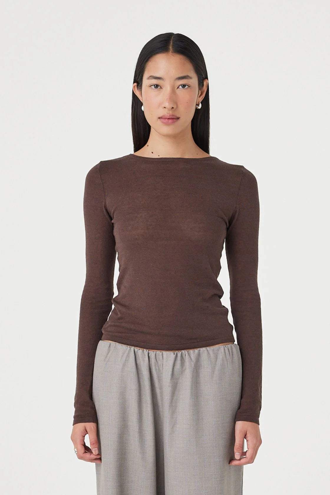Aston Long Sleeve Top – Espresso
